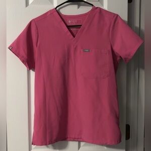 Figs F’ing Pink Catarina Scrub Top
